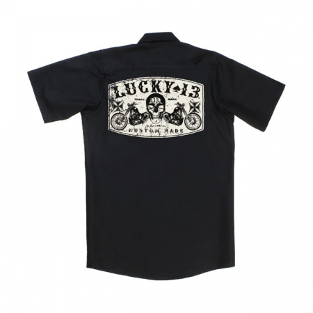 LUCKY 13 DUAL CHOPPER WORKSHIRT BLACK