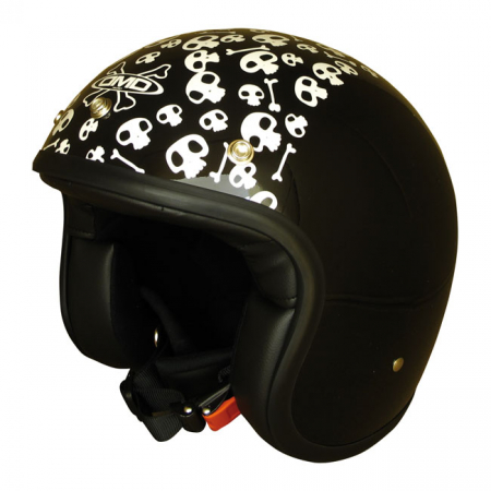 DMD VINTAGE HELMET SKULL, BLACK, S