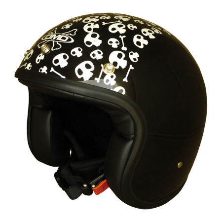 DMD VINTAGE HELMET SKULL, BLACK, XL