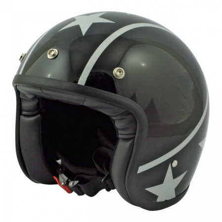 DMD VINTAGE HELMET STUNT BLACK/SILVER