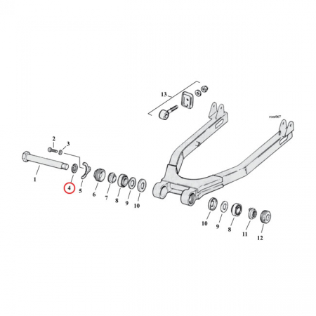 LOCK WASHER, SWINGARM PIVOT SHAFT