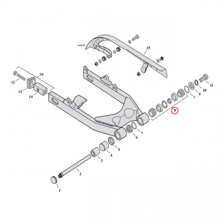 BEARING ASSEMBLY, SWINGARM