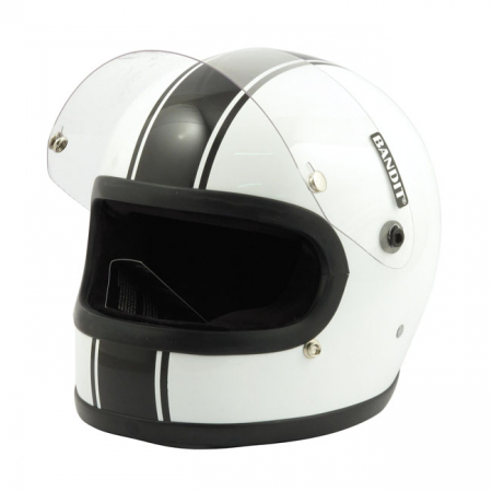 BANDIT INTEGRAL HELMET,WHITE/BLACK, XS