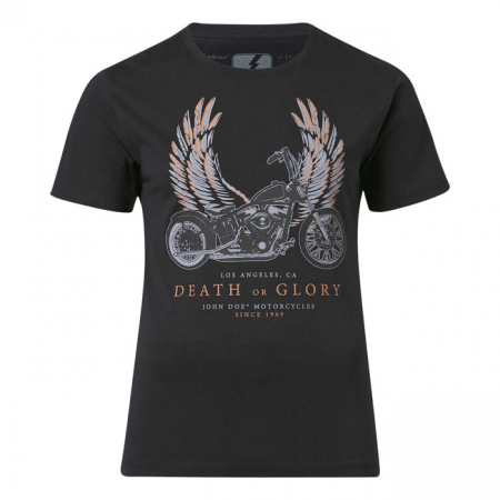 JOHN DOE T-SHIRT WINGS BLACK