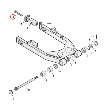 BOLT, AXLE ADJUSTER REAR WHEEL