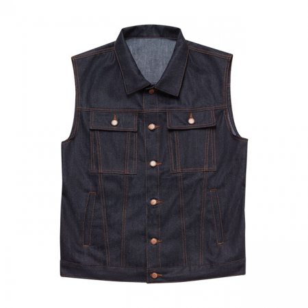 JOHN DOE VEST DENIM RAW