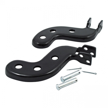 PASSENGER FOOT PEG BRACKET KIT. BLACK