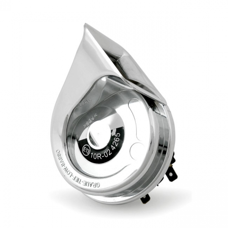 OEM STYLE HORN, 'EARLY SQUARE STYLE'. CHROME