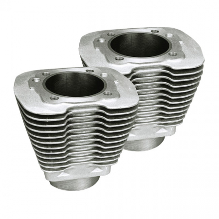 S&S, 3-1/2" BORE REPLACEMENT EVO CYLINDER SET. SILVER