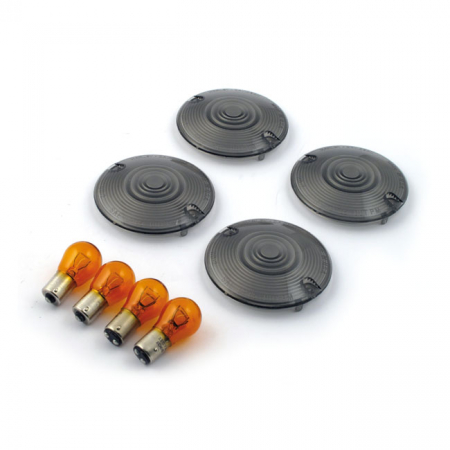 FLATLENS TURNSIGNAL LENS KIT, SMOKE