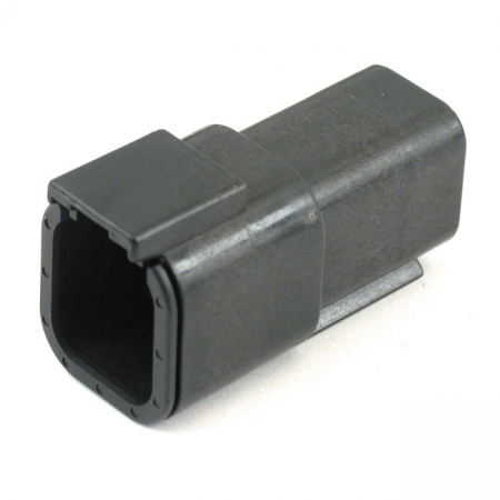 NAMZ, DEUTSCH DTM CONNECTOR. BLACK, RECEPTACLE, 6-PINS