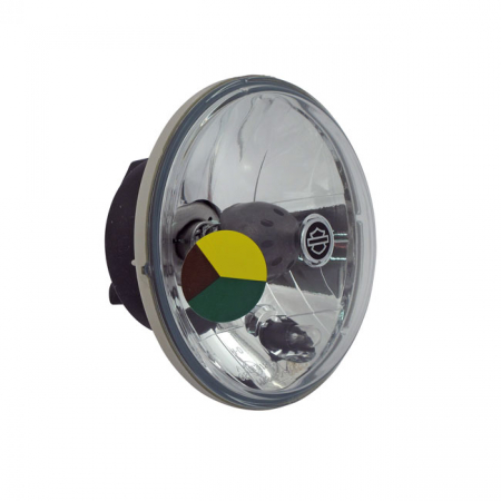 HEADLAMP UNIT H-4, CLEAR. 5 3/4 INCH