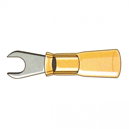 STANDARD CO, SPADE TERMINAL CONNECTORS #10. YELLOW