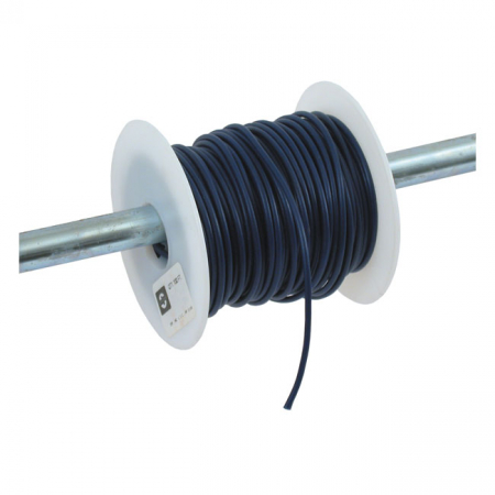 WIRE ON SPOOL, 14 GAUGE. 100 FT. BLUE