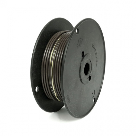 WIRE ON SPOOL, 10 GAUGE. 100 FT. BROWN