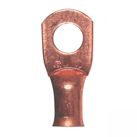 STANDARD CO., 4-GAUGE BATTERY LUGS. SEAMLESS COPPER. 3/8"