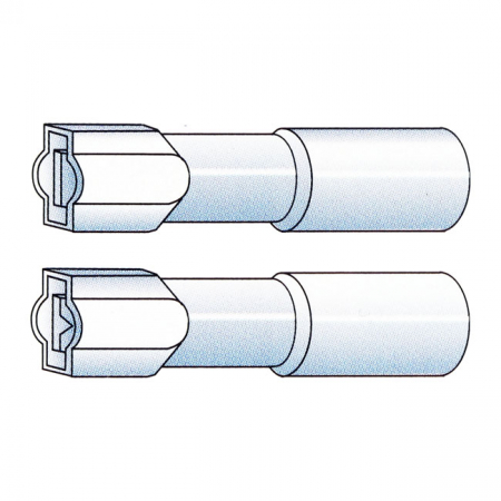 CONNECTORS, SLIDE-ON TERMINAL, CRIMP/SHRINK. BLUE, 1/4"