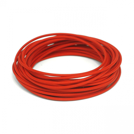 CLASSIC CLOTH COVERED WIRING, 25FT. ROLL. RED