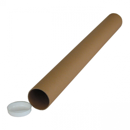 POSTAL TUBE, BROWN