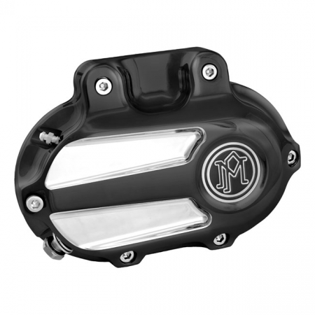 PM TRANSMISSION END COVER SCALLOP, CABLE CLUTCH CONTRAST CUT