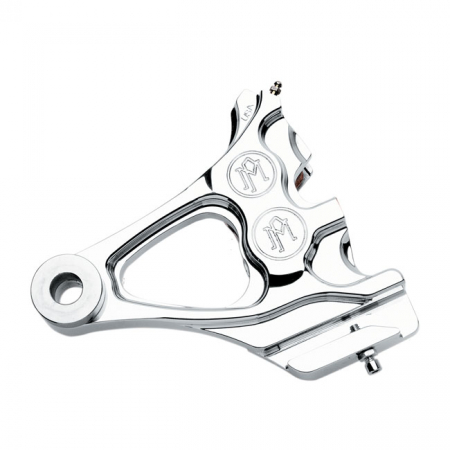 PM, 4-PISTON ONE-PIECE CALIPER/BRACKET, REAR. POLISHED