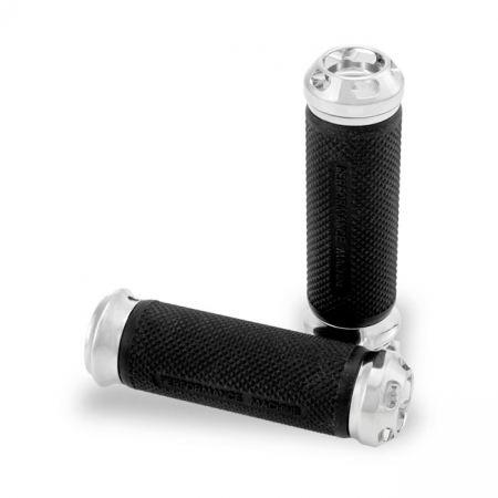 PERFORMANCE MACHINE, APEX HANDLEBAR GRIPS. CHROME