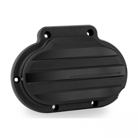 PM TRANSMISSION END COVER DRIVE, CABLE CLUTCH. BLACK OPS