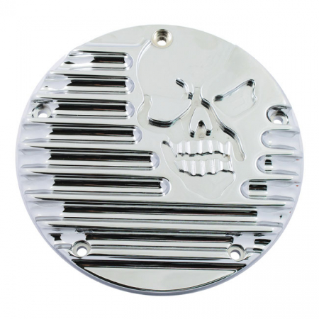 COVINGTONS, DERBY COVER FINNED SKULL. CHROME