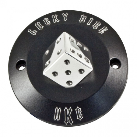 HKC POINT COVER 2-HOLE. LUCKY DICE, BLACK