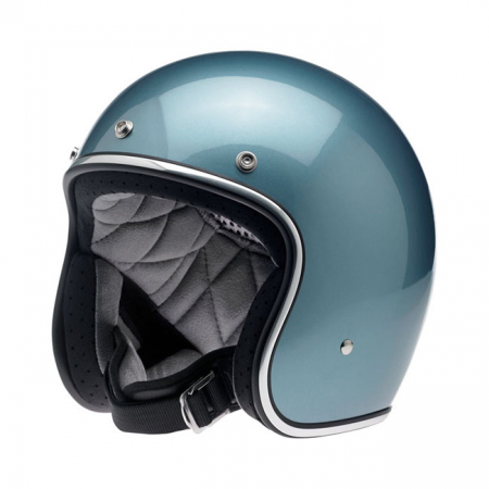 BILTWELL BONANZA HELMET GLOSS BLUE STEEL