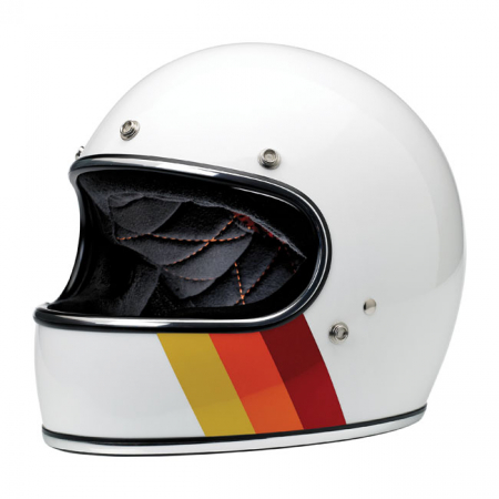 BILTWELL GRINGO HELMET TRI-STRIPE