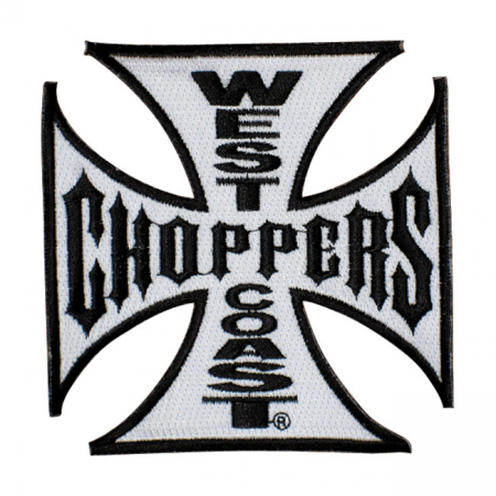 WCC PATCH 2 MALTESE CROSS, WHITE/BLACK