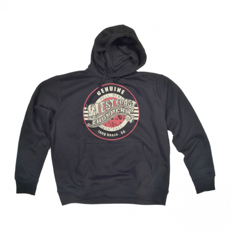 WCC VINTAGE HOODIE, GENUINE BLACK