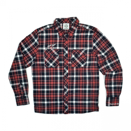 WCC FINNLEY SHIRT, RED/BLACK, SIZE S