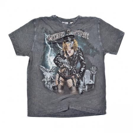 WCC SATANS SERVANT TEE, VINTAGE BLACK