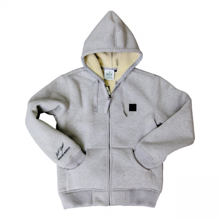 WCC SHERPA LINED HOODIE, GREY