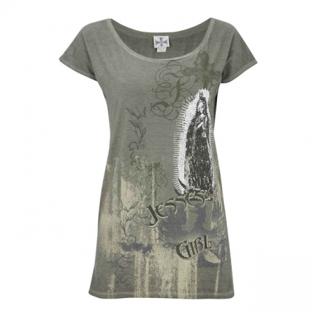 WCC PROUD MARY TEE, OIL DYE KHAKI