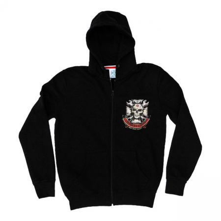 WCC MECHANIC ZIP HOODIE BLACK