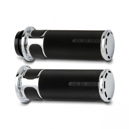 NESS SLOT TRACK FUSION GRIPS, CHROME