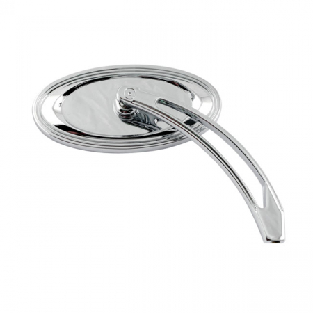 NESS DIE-CAST CHROME OVAL STEPPED MIRROR