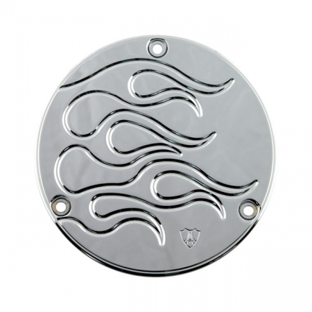 FLAMED DERBY COVER, CHROME