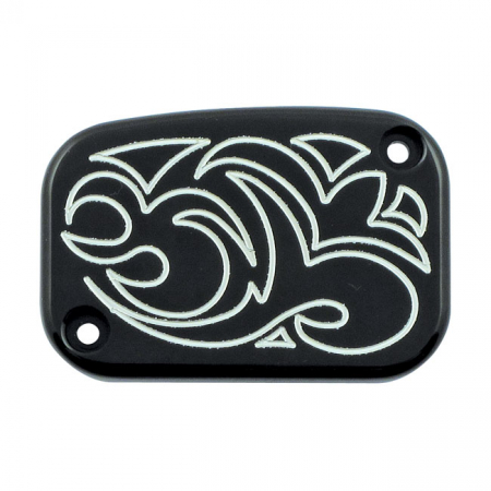 ENGRAVED MASTER CYLINDER COVER, BLACK