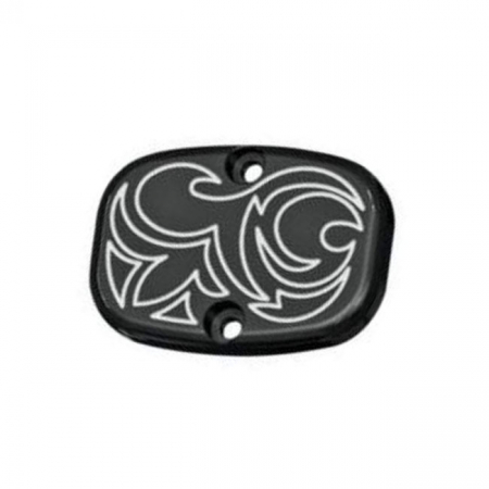 ENGRAVED MASTER CYLINDER COVER, BLACK