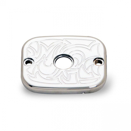 ENGRAVED MASTER CYLINDER COVER, CHROME