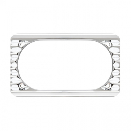 BILLET ALU LICENSE PLATE FRAME, RETRO