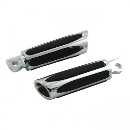 NESS DEEP CUT COMFORT FOOTPEGS, CHROME