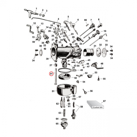 THROTTLE SHAFT, 1-1/4" LINKERT