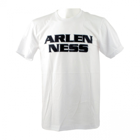 ARLEN NESS RACE LOGO T-SHIRT, WHITE M