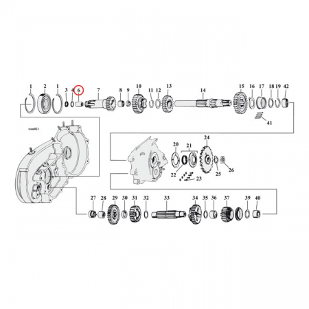 JIMS BEARING, COUNTERSHAFT/CLUTCH GEAR