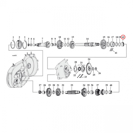 JIMS NEEDLE BEARING, CRANKCASE